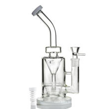 Saucer Perc Incycler Tubes en eau de fumée en verre à cigarettes (ES-GB-364)